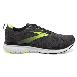 Brooks Transmit 3 Mens Road Running Shoes Black/Yellow/White | USA-JZS801943